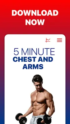 5 Minute Chest and Arms android App screenshot 0